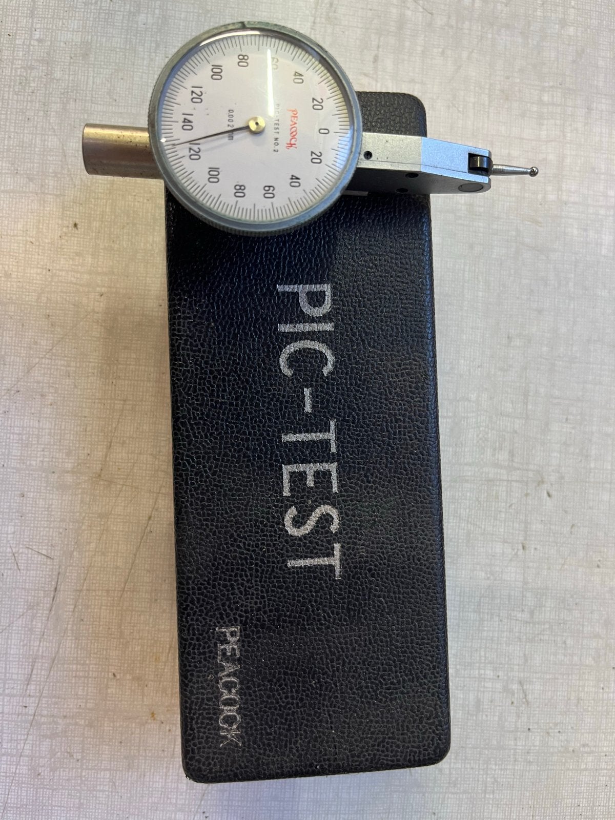 Magneetstandaard met meetklok en toebehoren, Doe-het-zelf en Verbouw, Meetapparatuur, Ophalen, Gebruikt, Toebehoren