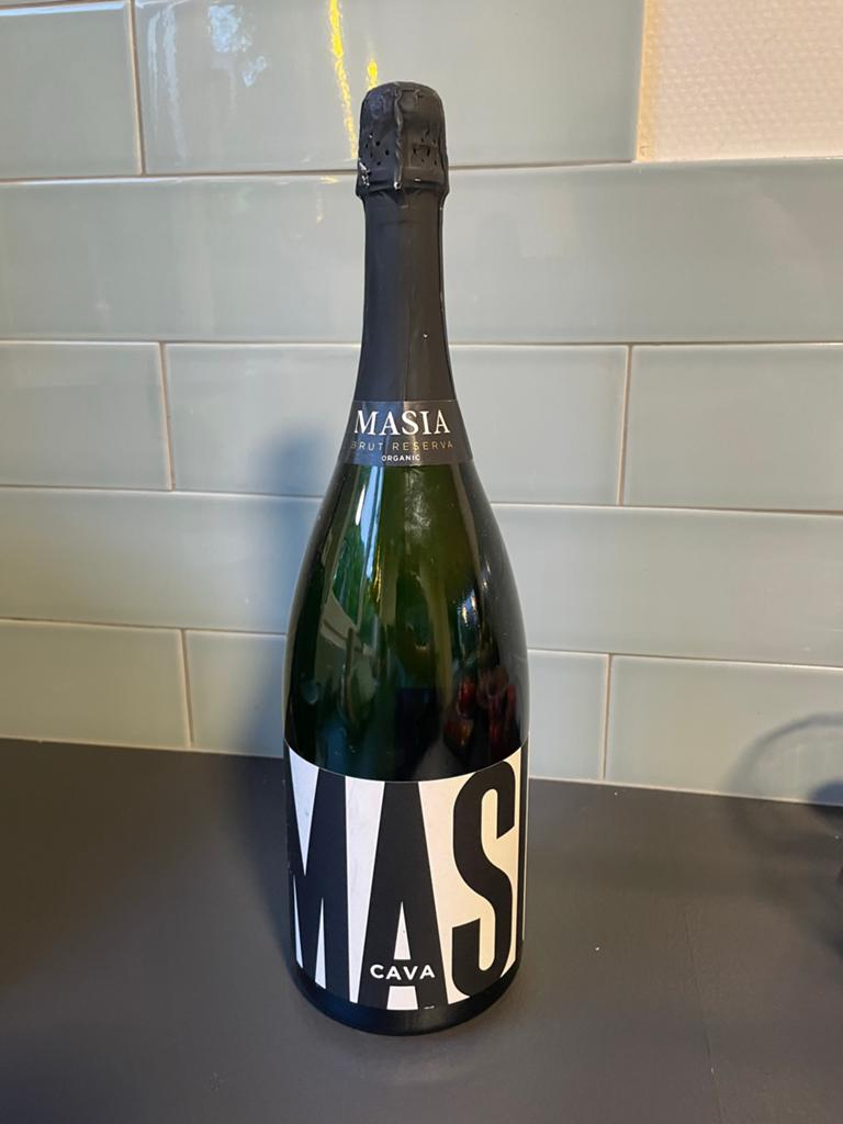 Masia Barcelona Biologische Cava Brut Reserva Magnum 1.5L, Ophalen of Verzenden, Nieuw, Spanje, Overige typen