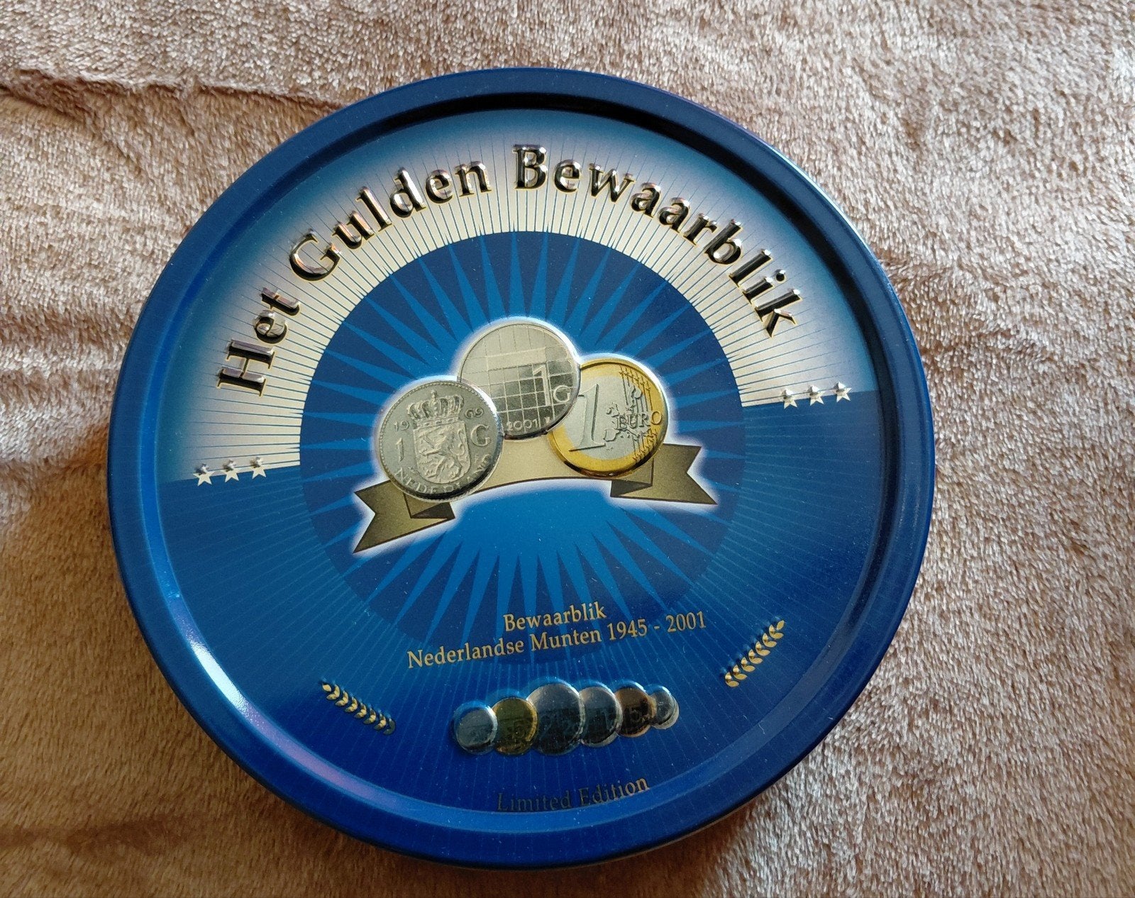 mooie gulden bewaarblik, Verzamelen, Ophalen of Verzenden, Zo goed als nieuw, Overige, Overige merken