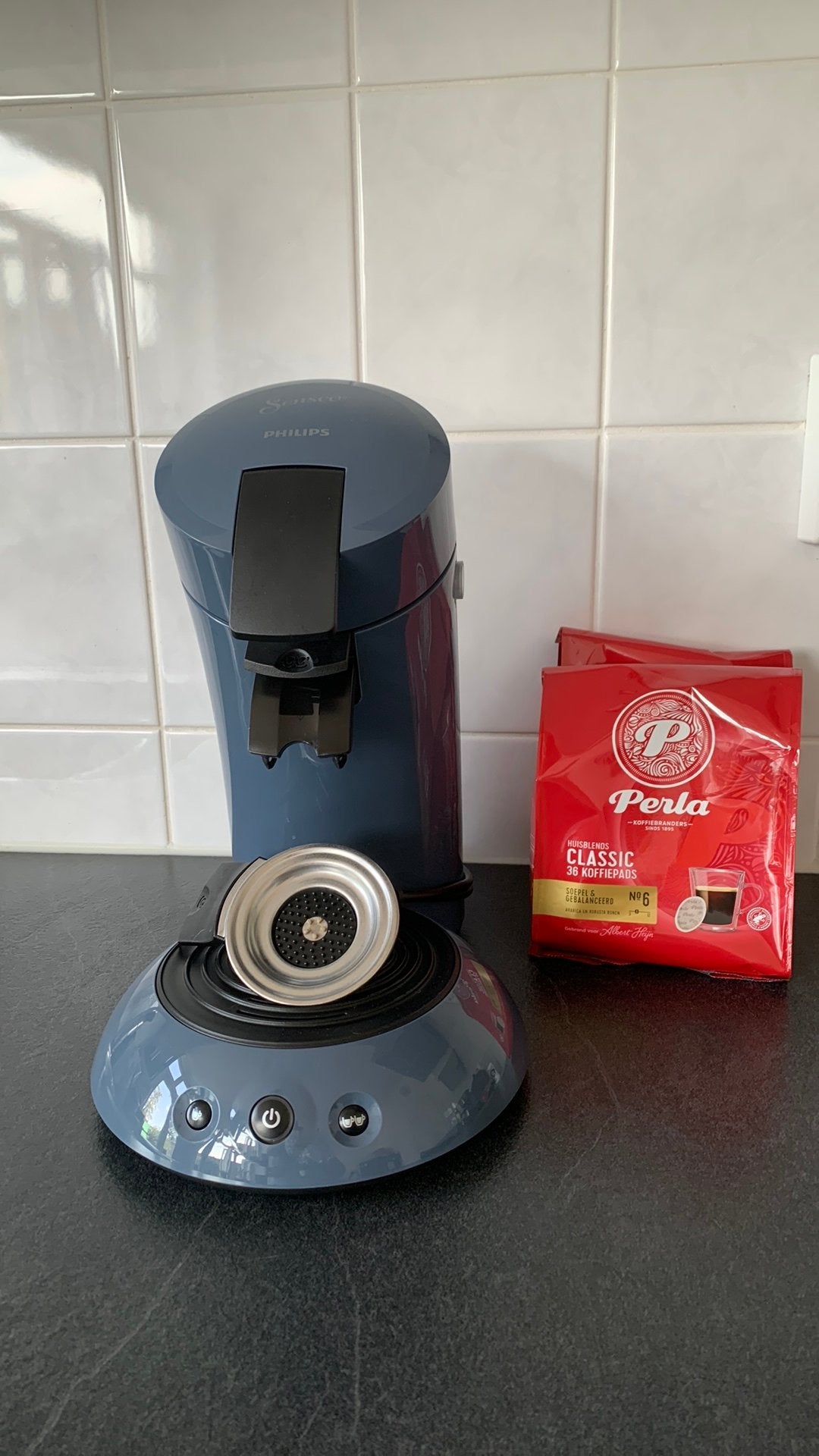 Senseo koffiemachine, Witgoed en Apparatuur, Koffiezetapparaten, Ophalen, Zo goed als nieuw, Koffiemachine