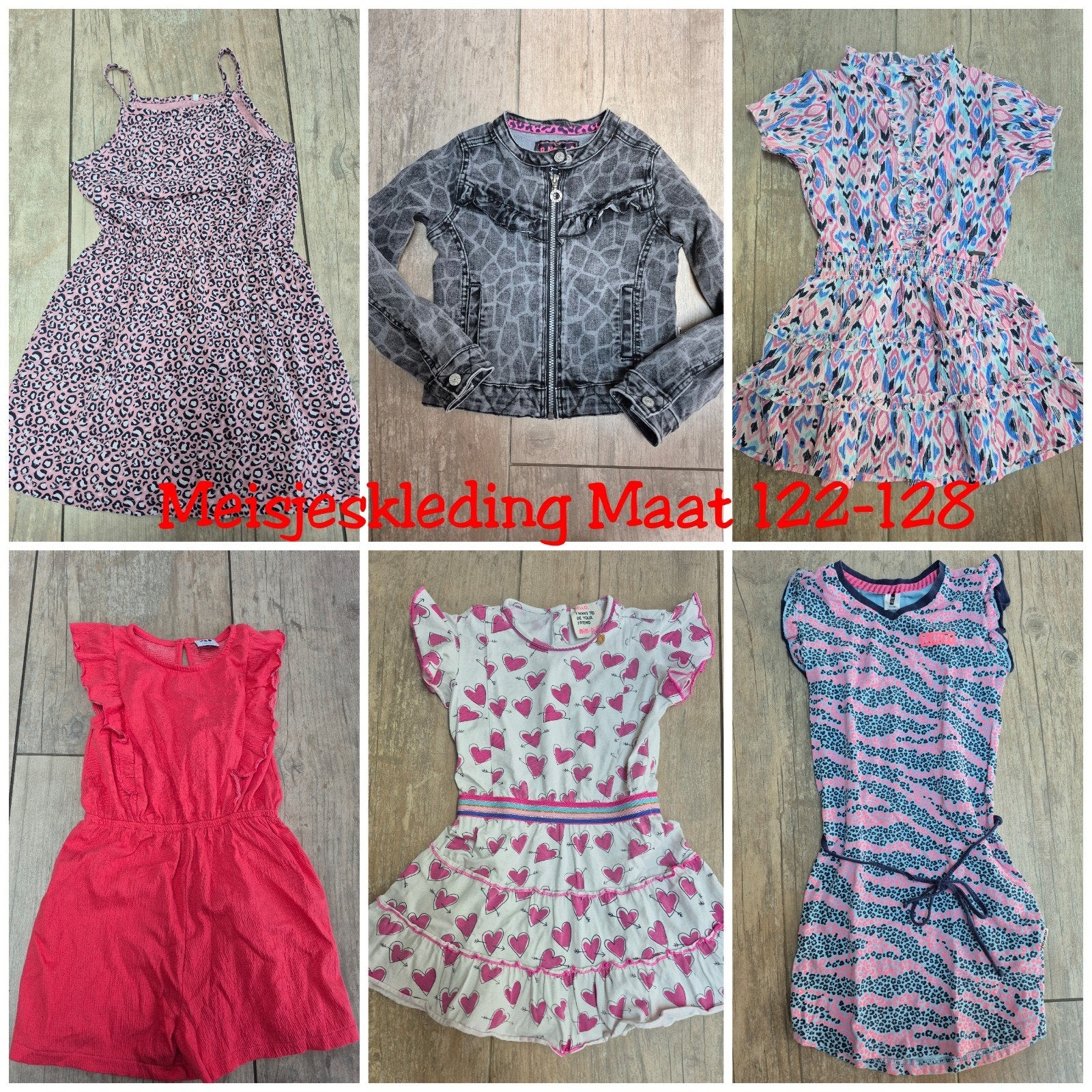 Pakket merk kleding meisje maat 122 128, Ophalen of Verzenden, Zo goed als nieuw, Meisje, Jurk of Rok