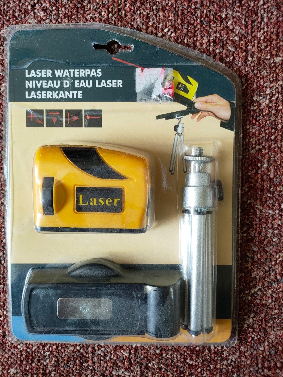 Laser waterpas met statief - Nieuw in verpakking, Ophalen of Verzenden