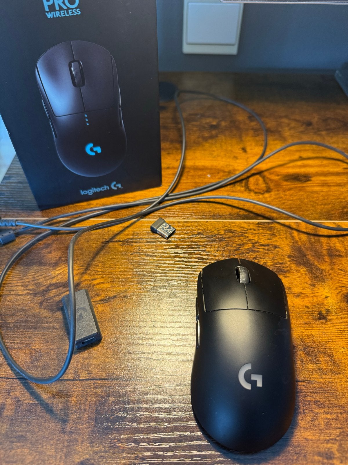 Logitech G Pro Wireless Gaming Muis, Computers en Software, Muizen, Rechtshandig, Muis, Gebruikt, Gaming muis