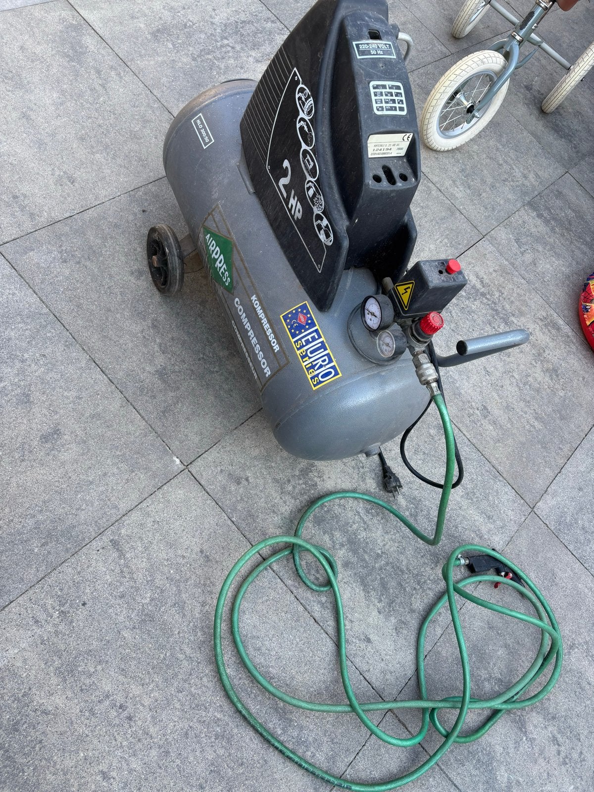 Airpress Compressor 2 PK - HLO 200/50, Ophalen, Gebruikt, 6 tot 10 bar, 25 tot 100 liter