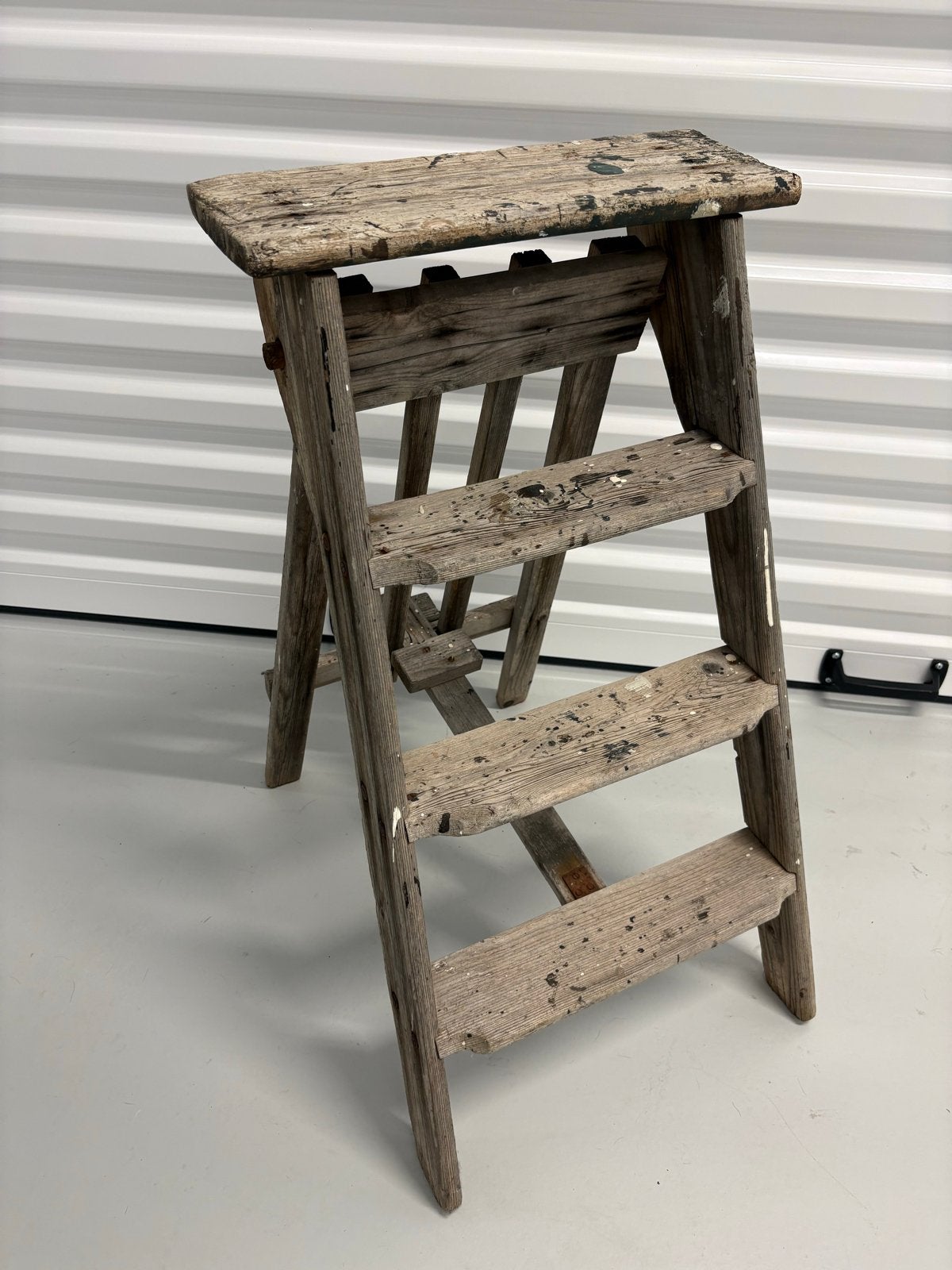Vintage houten trapje - Gebruikt met karakter, Ophalen, Gebruikt, Trap, Minder dan 2 meter