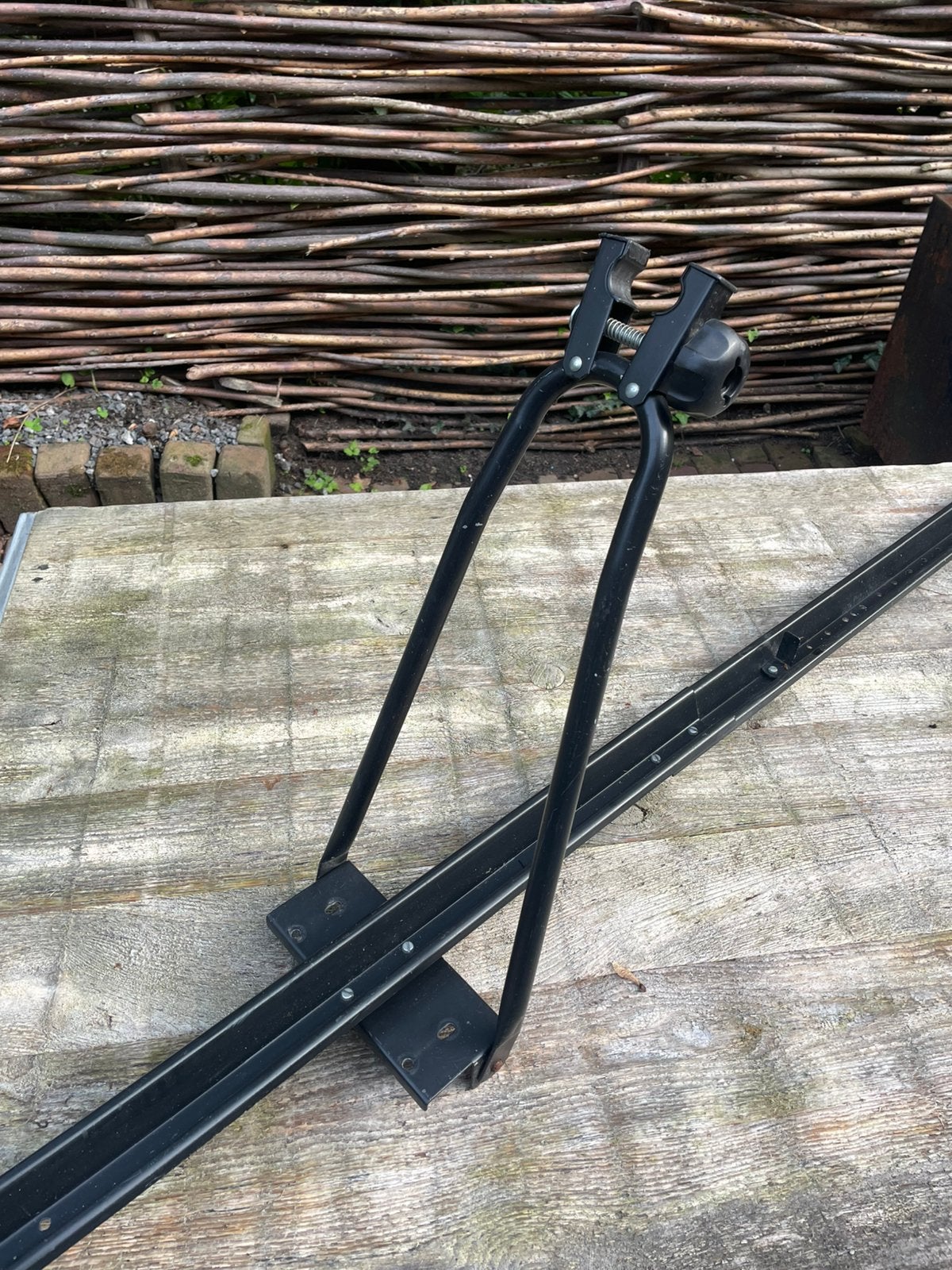 Fietsendrager met montagebeugels, Auto diversen, Ophalen, Gebruikt, Dakdrager