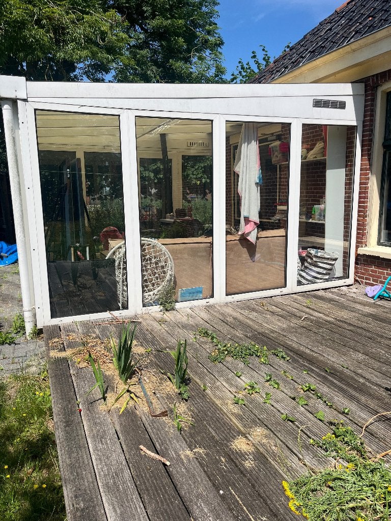 Serre van kunststof met dubbel glas, Ophalen, Gebruikt, Serre