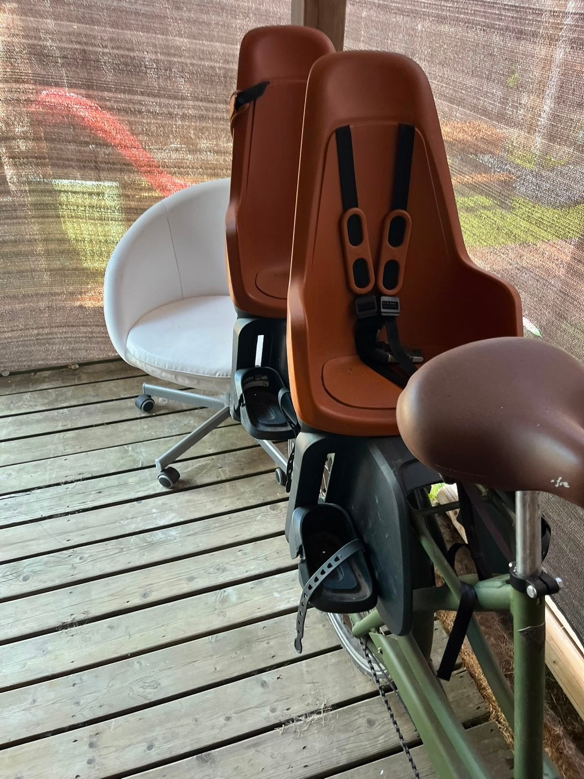 Transportfiets met twee kinderzitjes en krat, Velgrem, Versnellingen, Ophalen, Overige merken