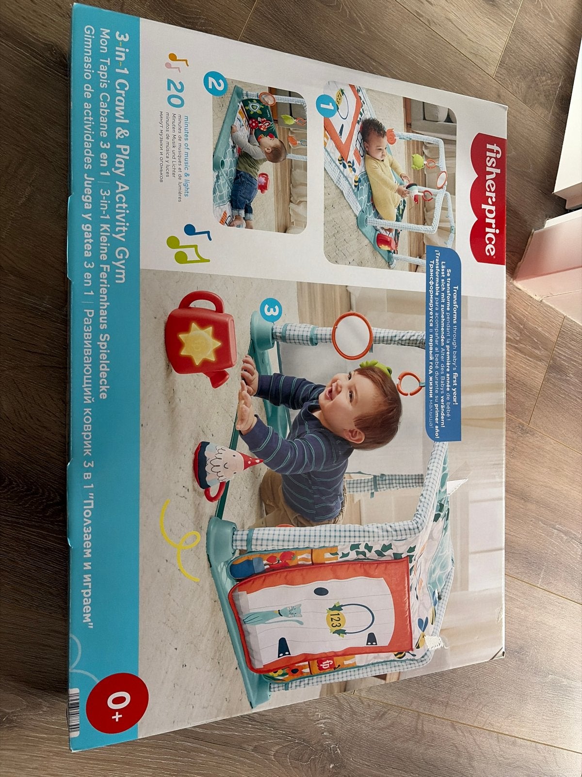 Nieuw in doos: Fisher-Price 3-in-1 Crawl & Play Activity Gym, Ophalen of Verzenden, Nieuw, Babygym, Met geluid