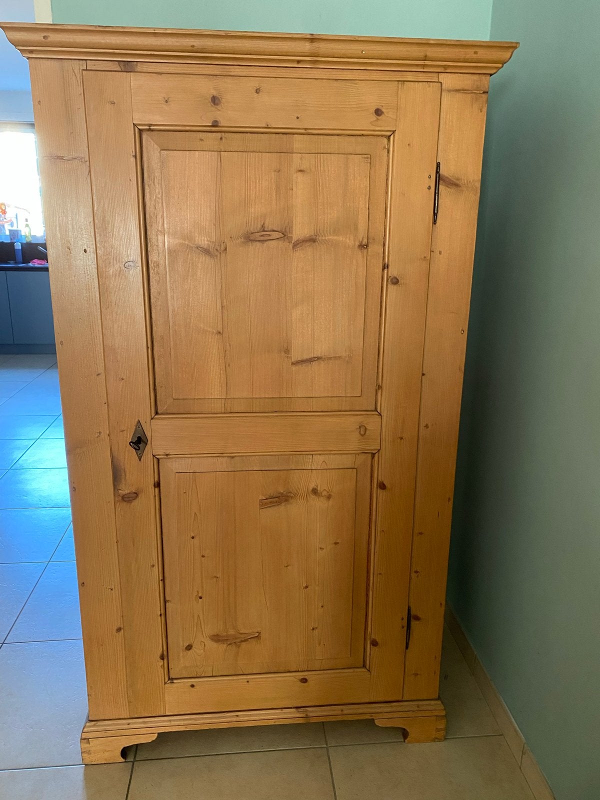 Grenen kast en buffetkast set, Ophalen