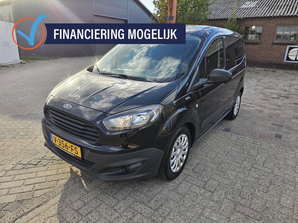 Ford Transit Courier 1.0 Economy Airco,ApkBenzine,Nap, Auto's, Stof, Gebruikt, Zwart, Origineel Nederlands