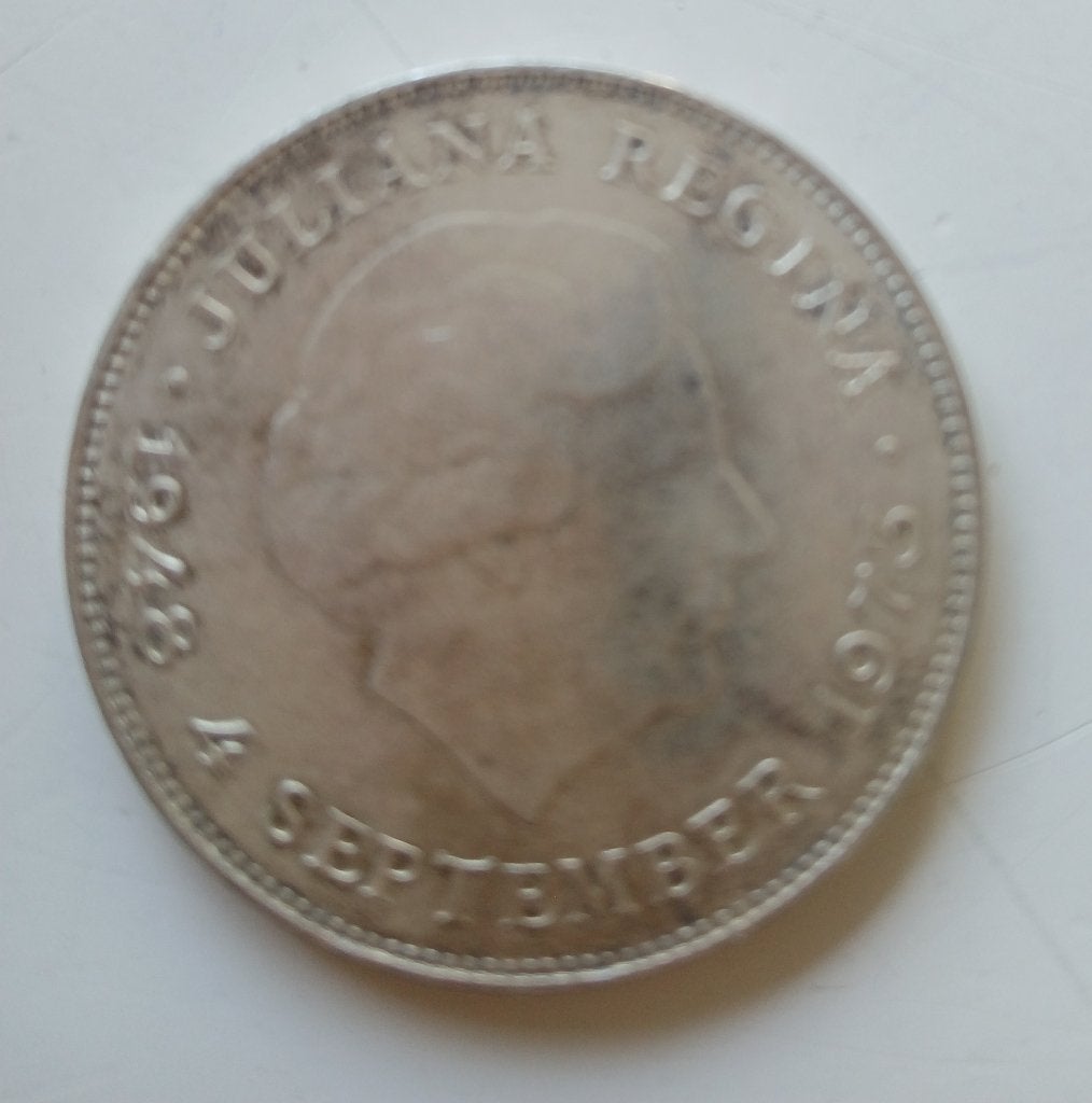 Munt zilver 10 gulden, Postzegels en Munten, Munten | Nederland, Koningin Juliana, Zilver, Ophalen of Verzenden, Losse munt