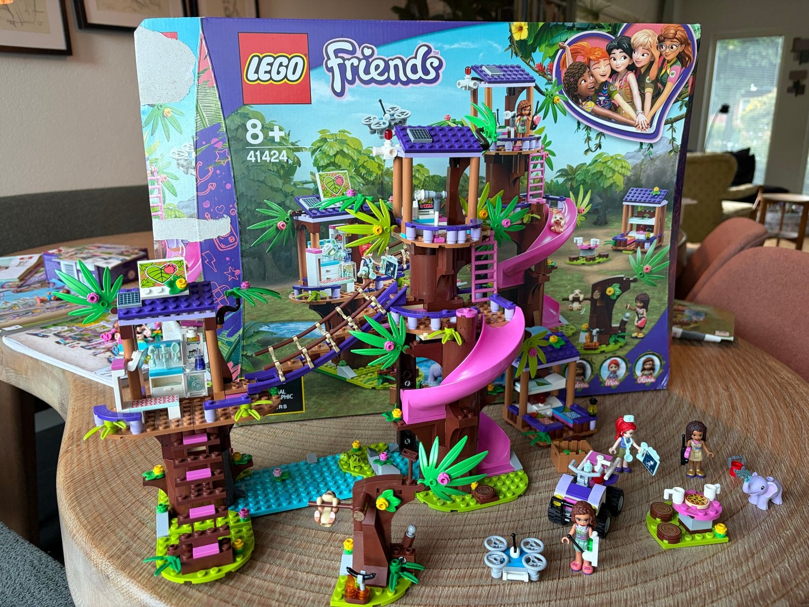 Lego Friends 41424 Jungle Reddingsbasis Boomhut, Lego, Friends, Ophalen of Verzenden, Zo goed als nieuw