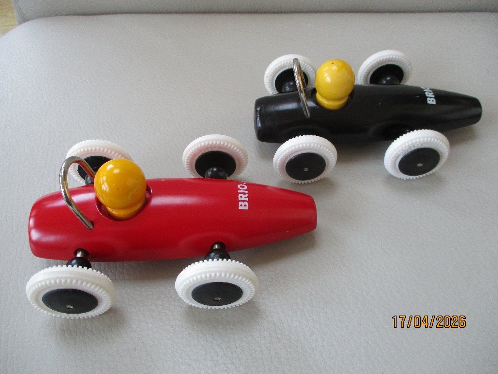 BRIO - hout - raceauto - Zweden, Ophalen of Verzenden, Gebruikt, Duw- of Trekspeelgoed