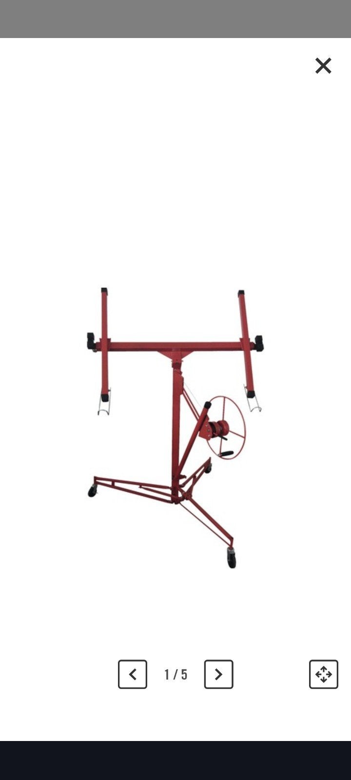 Te huur Gipsplatenlift, Ophalen