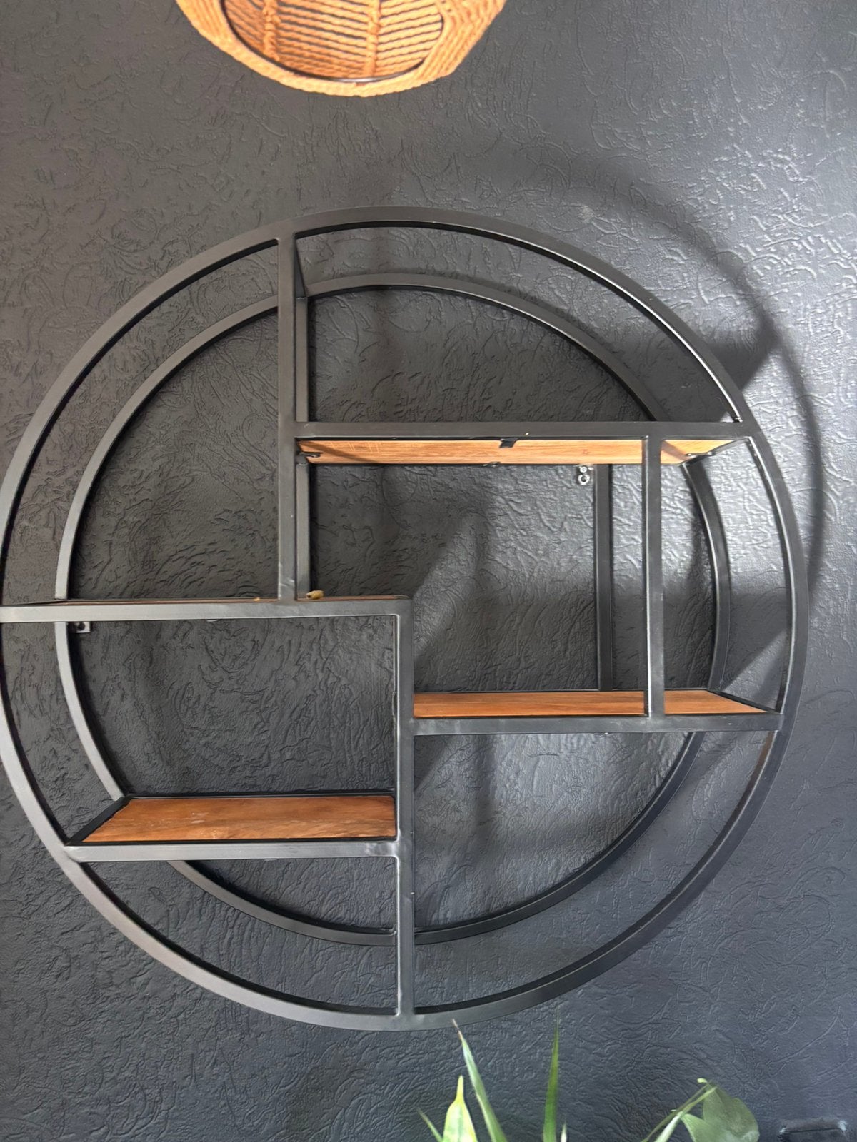 Industriele wandplank rond, Huis en Inrichting, Woonaccessoires | Wandplanken en Boekenplanken, Ophalen, Zo goed als nieuw