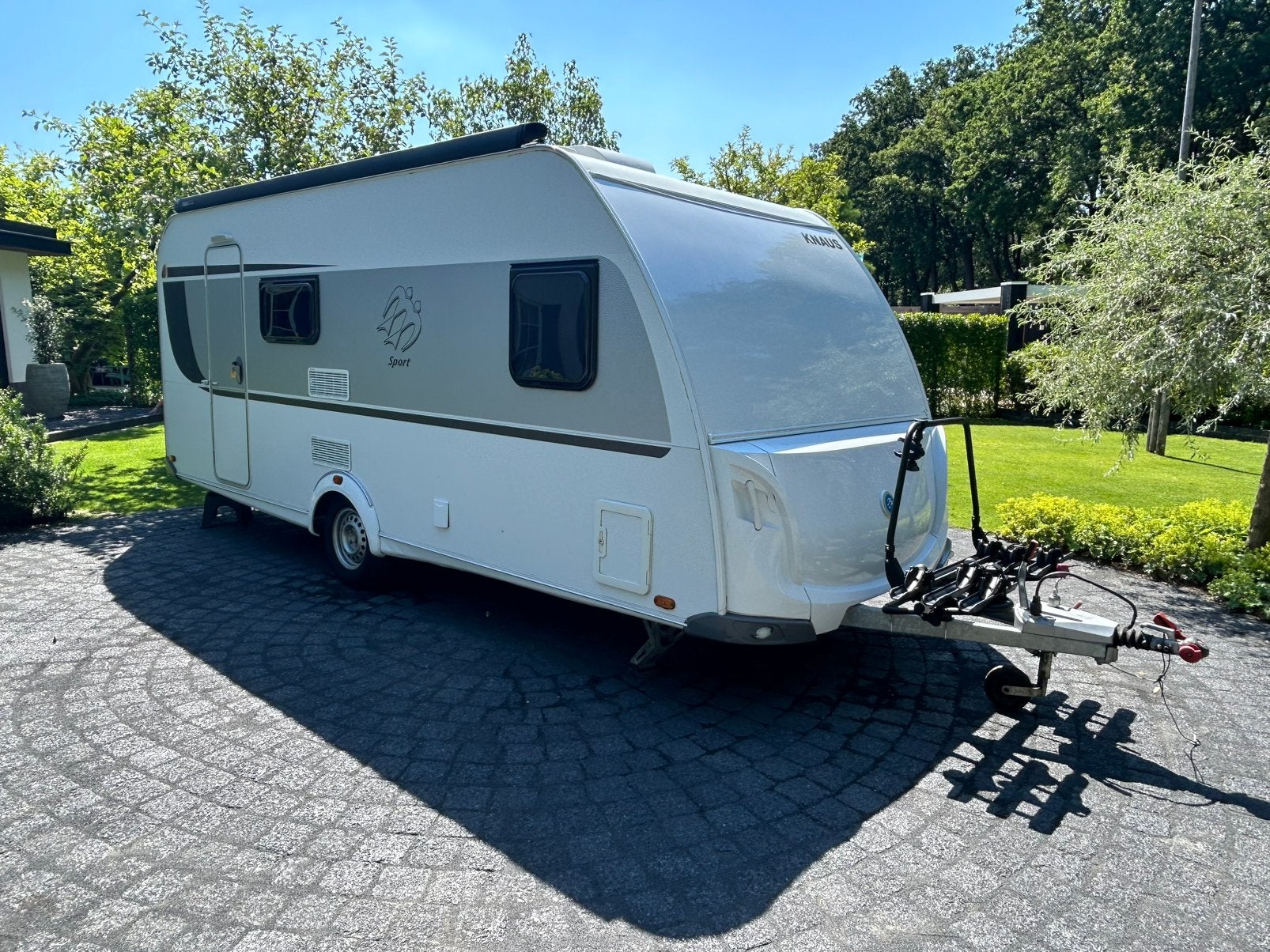 Knaus 500 TKE sport | 3 stapelbed, airco, casetteluifel 2015, Rondzit, Particulier, Meer dan 6, 4 tot 5 meter
