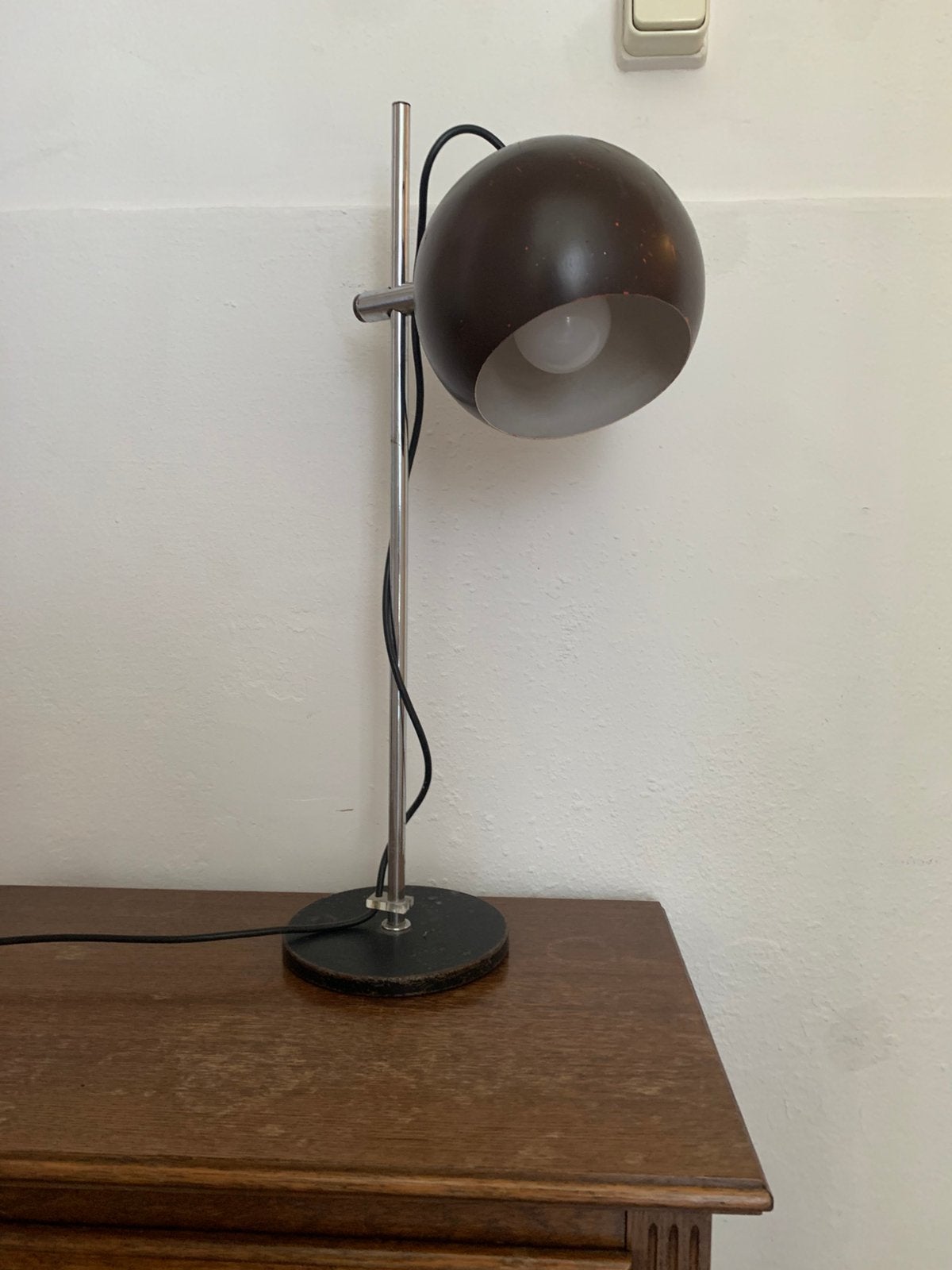 Vintage Eyeball Lamp, Ophalen, Bureaulamp, Gebruikt, Vintage