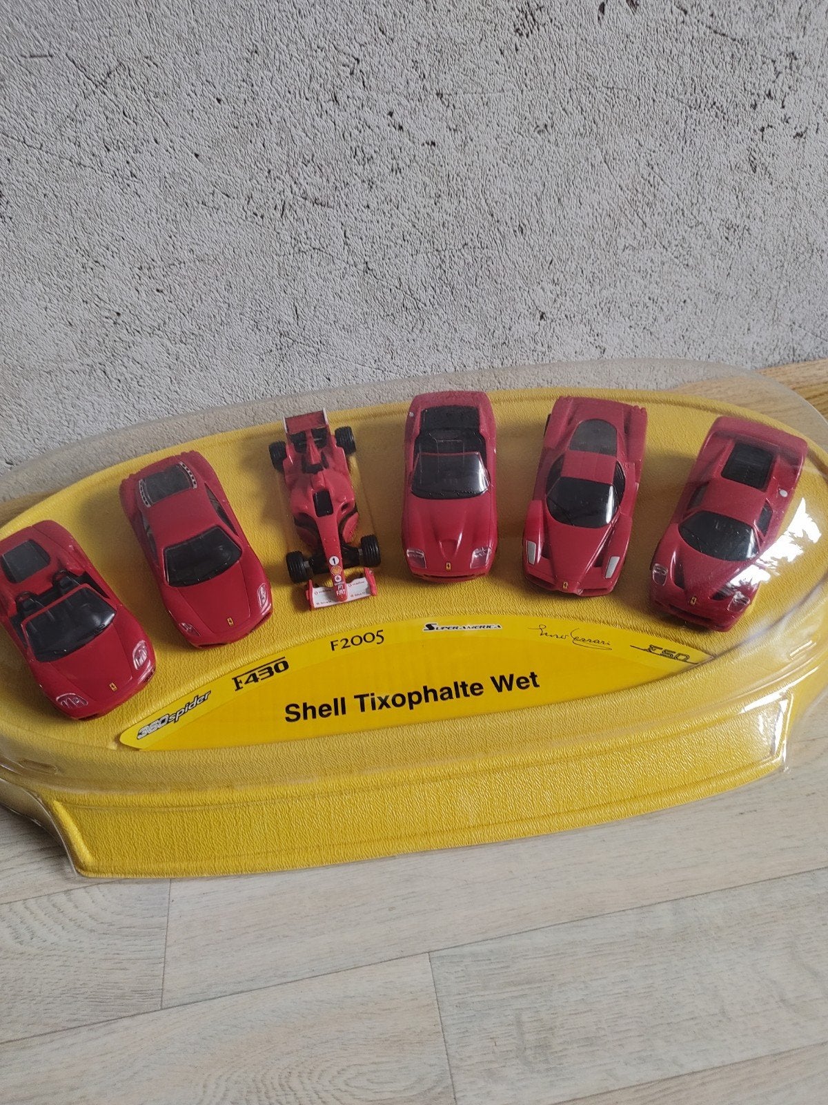 Ferrari modelauto's op Shell Tixophalte Wet display, Ophalen of Verzenden, Gebruikt, Overige typen