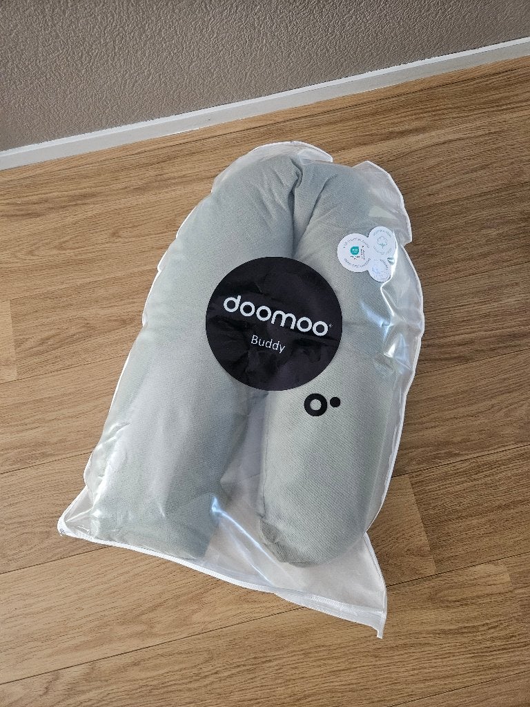 Doomoo Buddy Tetra voedingskussen Jersey Green, Ophalen, Zo goed als nieuw