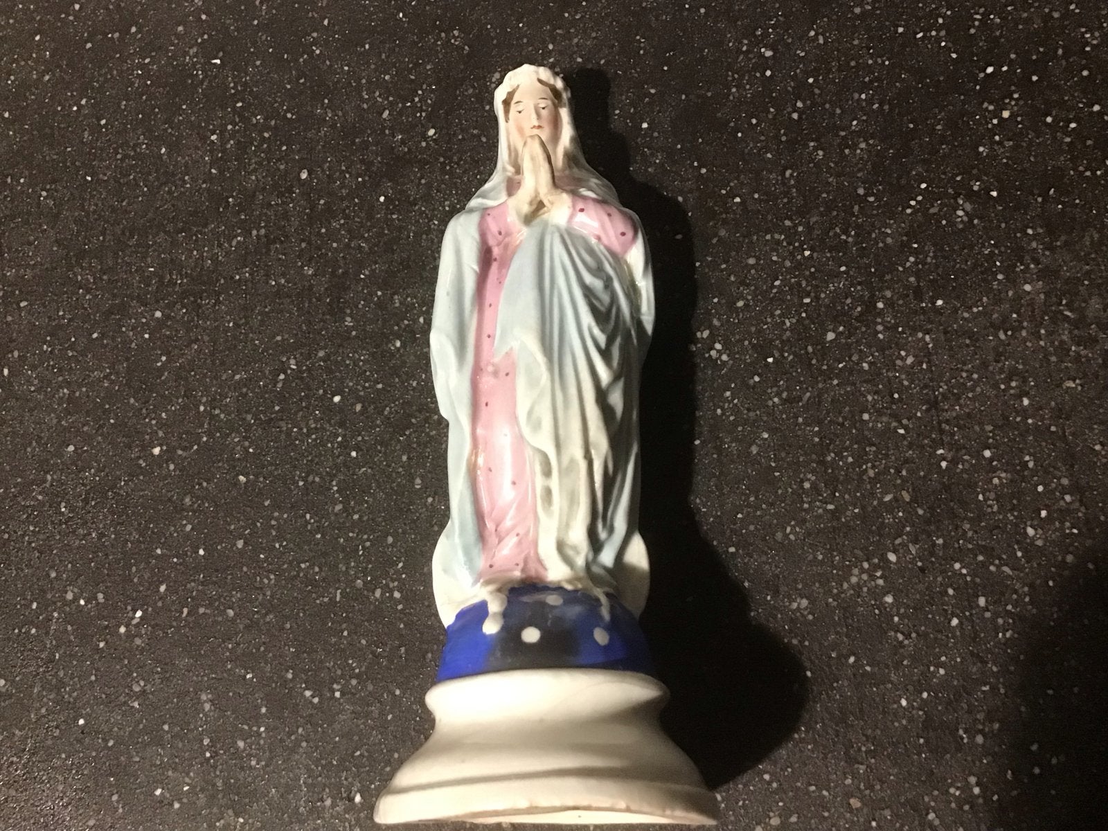 Porseleinen Maria Lourdes beeldje - Vintage religieus, Ophalen of Verzenden