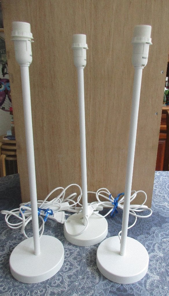 IKEA STRÅLA Tafel lampvoet, wit / 50 cm / kleine fitting, Gebruikt, E14 (klein), Wit, Ophalen of Verzenden