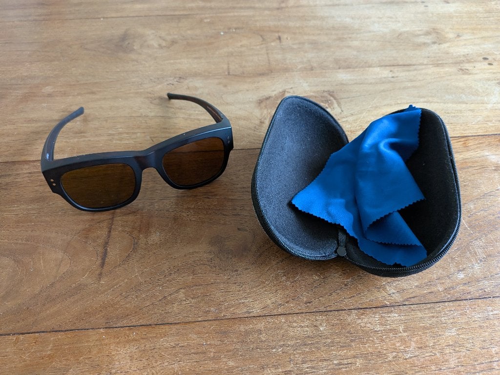 FitOfar overzetzonnebril VZ-0038B, Zonnebril, Bruin, Nieuw, Ophalen
