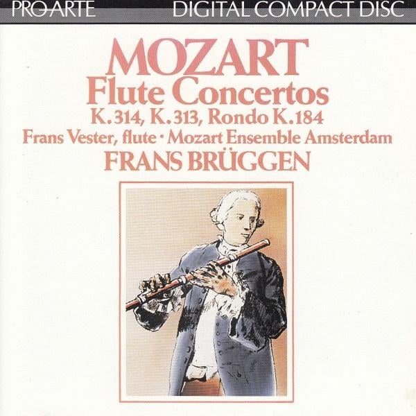 Mozart Flute Concertos Brüggen (JP) CD, Cd's en Dvd's, Ophalen of Verzenden, Classicisme, Gebruikt, Orkest of Ballet