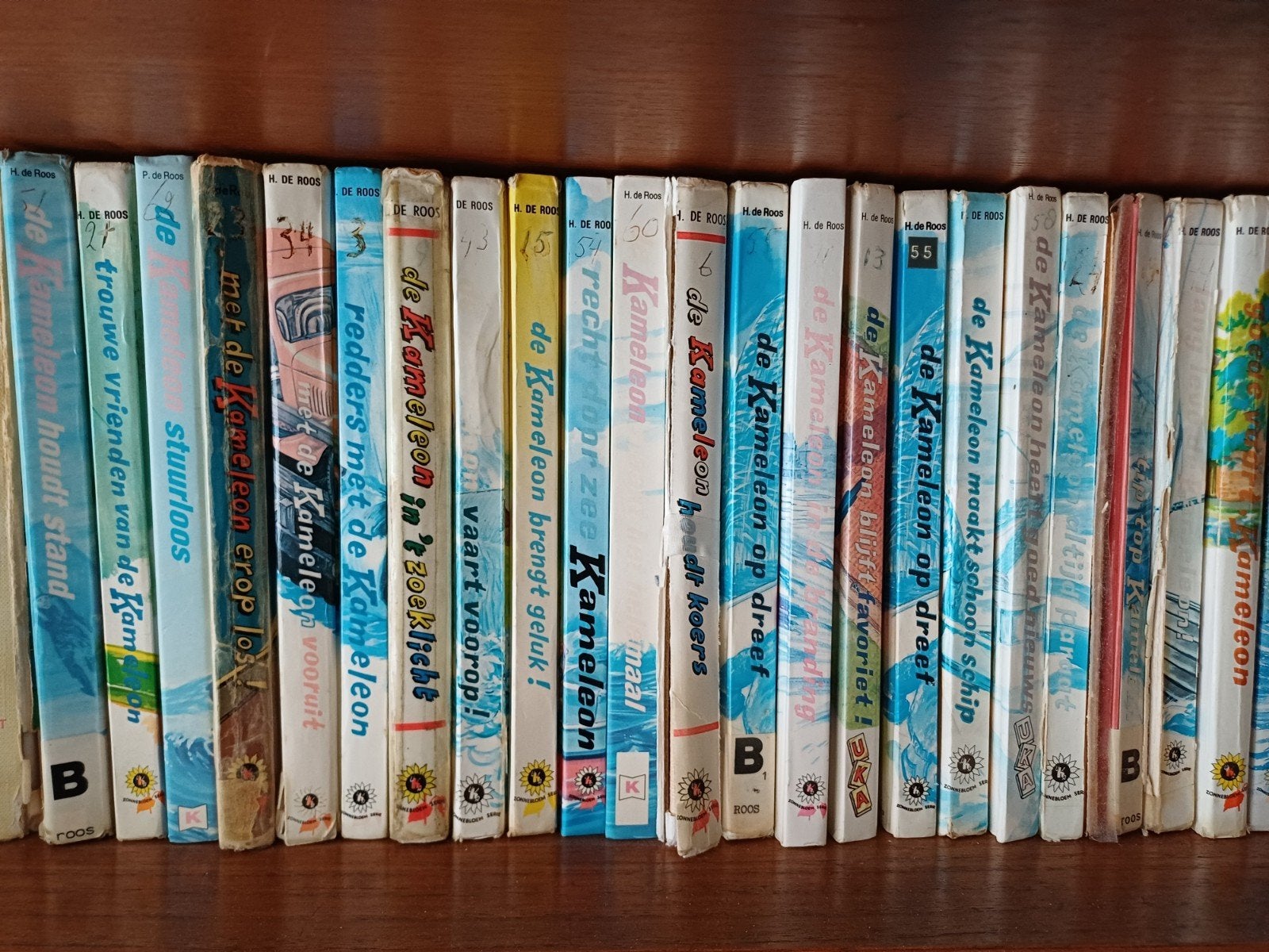 Complete serie van De Kameleon - H. de Roos, Boeken, Ophalen of Verzenden, Gelezen, H. de Roos, Fictie algemeen