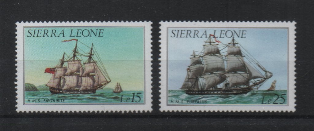 S441 Sierra Leone 864/65 postfris Schepen, Verzenden, Postfris, Overige thema's