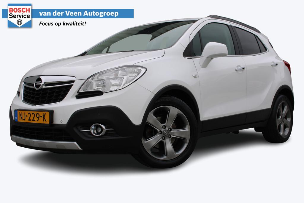 Opel Mokka 1.4 T Cosmo | Trekhaak | Stoel/stuurverwarming |, Auto's, Euro 5, Gebruikt, 4 cilinders, Wit