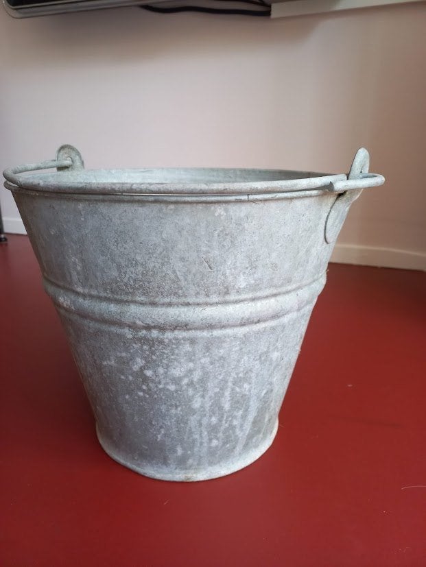 Mooie vintage zinken emmer, Ophalen