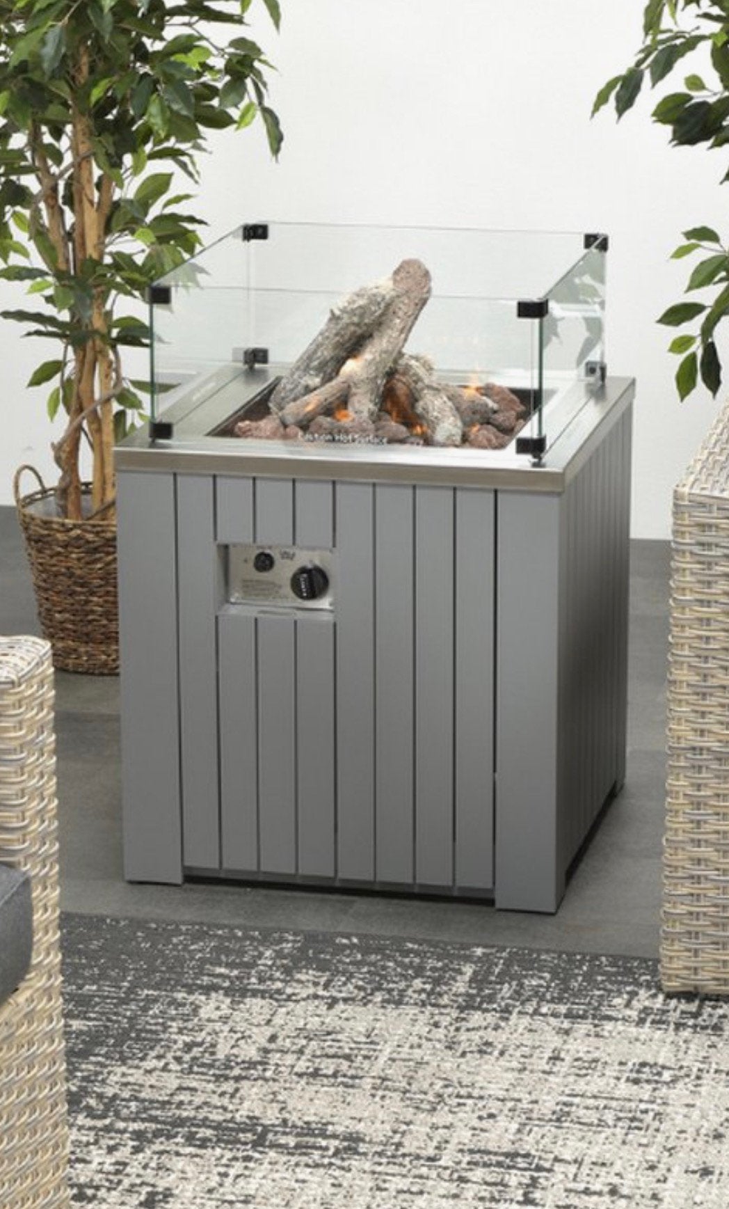 Cosicube aluminium terrasverwarmer met glazen ombouw, Ophalen, Zo goed als nieuw