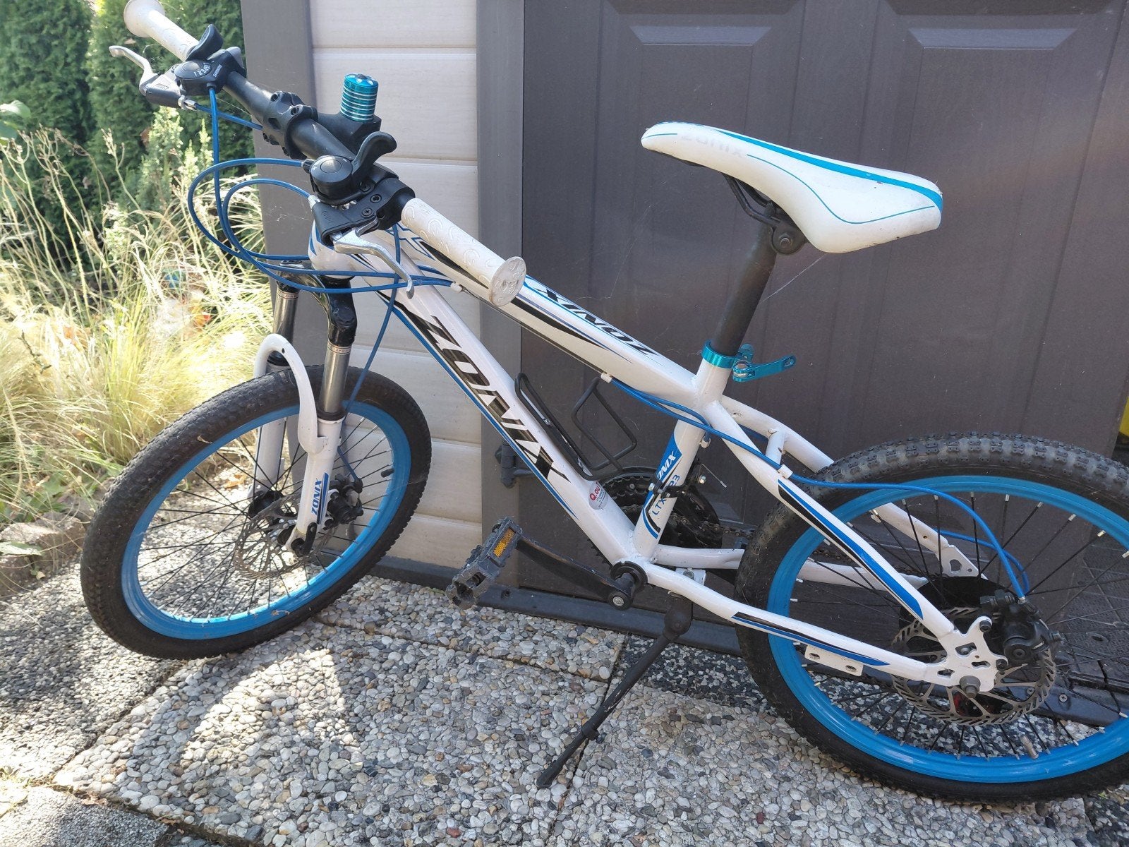 Zonix Mountainbike - Wit/Blauw - Goede Staat, Ophalen, Gebruikt, Staal, 20 tot 24 inch