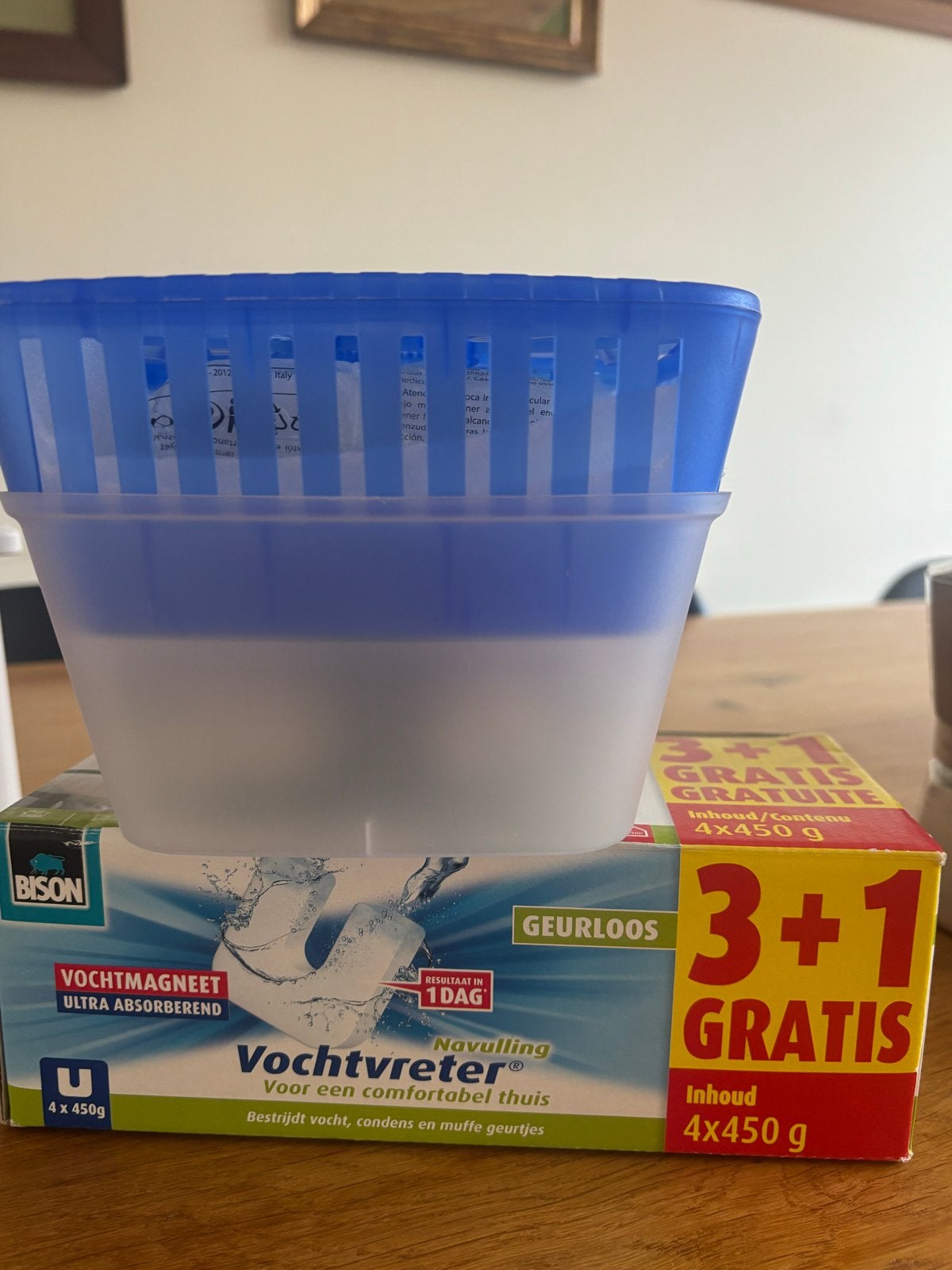 Bison Vochtvreter Navulling Geurloos 3+1 Gratis, Ophalen of Verzenden, Nieuw