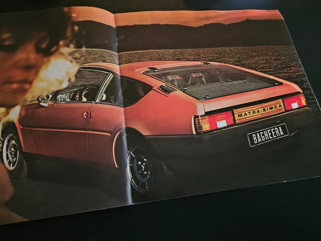 Brochure Matra Simca Bagheera 1976, Ophalen of Verzenden, Zo goed als nieuw, Overige merken