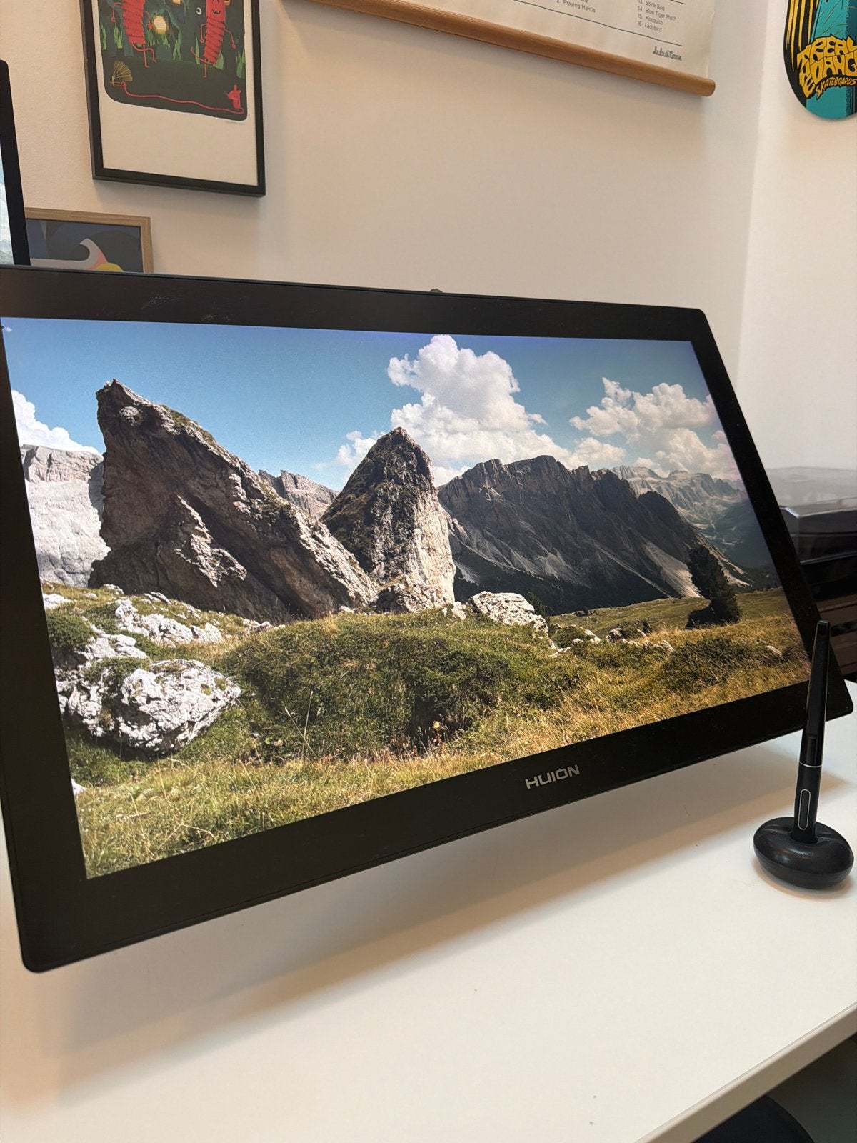 Huion Kamvas Pro 24 4K GT2401 pen display, Verzenden, Zo goed als nieuw, Bedraad