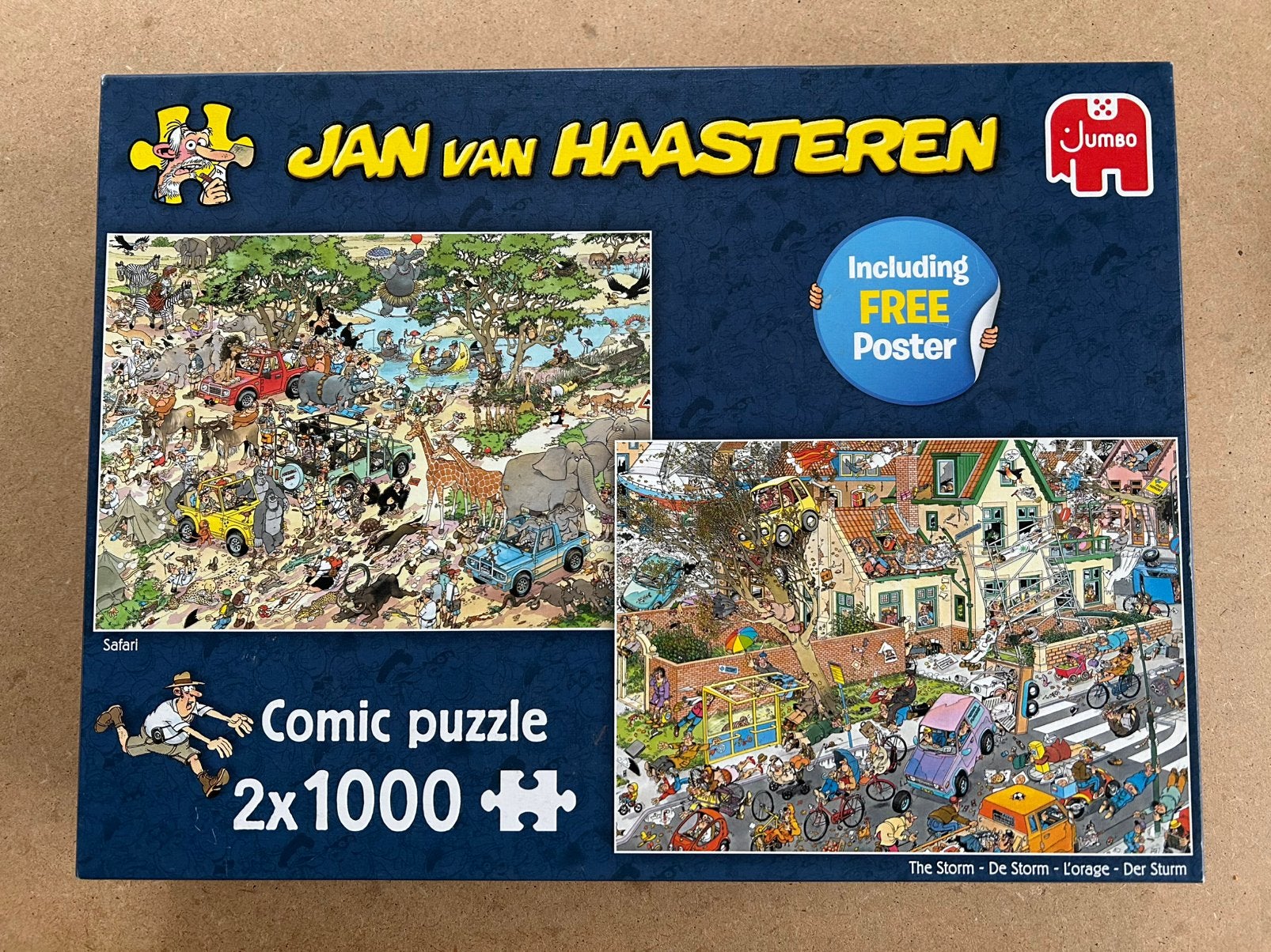 Jan van Haasteren - Safari & The storm, Ophalen, 500 t/m 1500 stukjes, Zo goed als nieuw