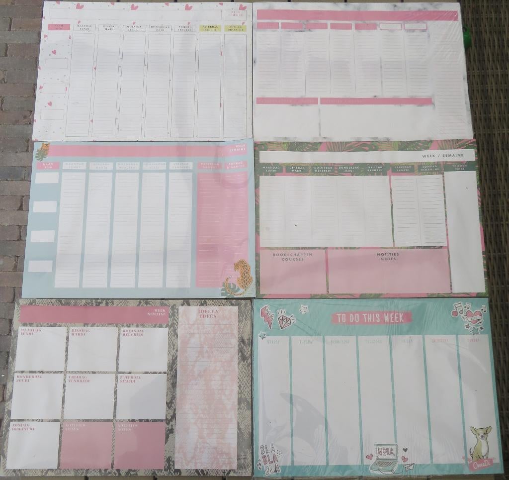 Weekplanner To Do Lijst Notitieblok Agenda kladblok 52 blz, Ophalen of Verzenden, Nieuw