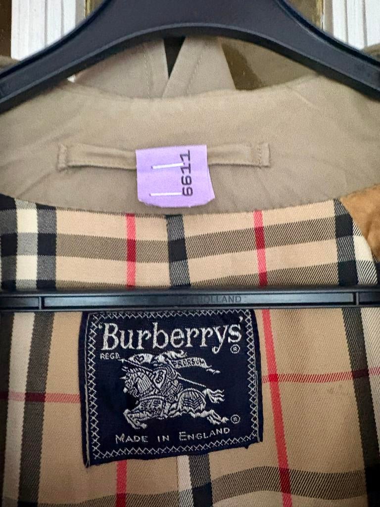 Authentieke Vintage Burberrys Trenchcoat - Maat Large, Ophalen of Verzenden, Gedragen, Maat 38/40 (M), Beige