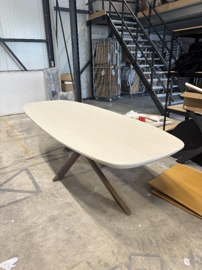 Starfurn - Eettafel Madison - Beige - 120x280x76, Ophalen, 100 tot 150 cm, -, 75 cm of meer