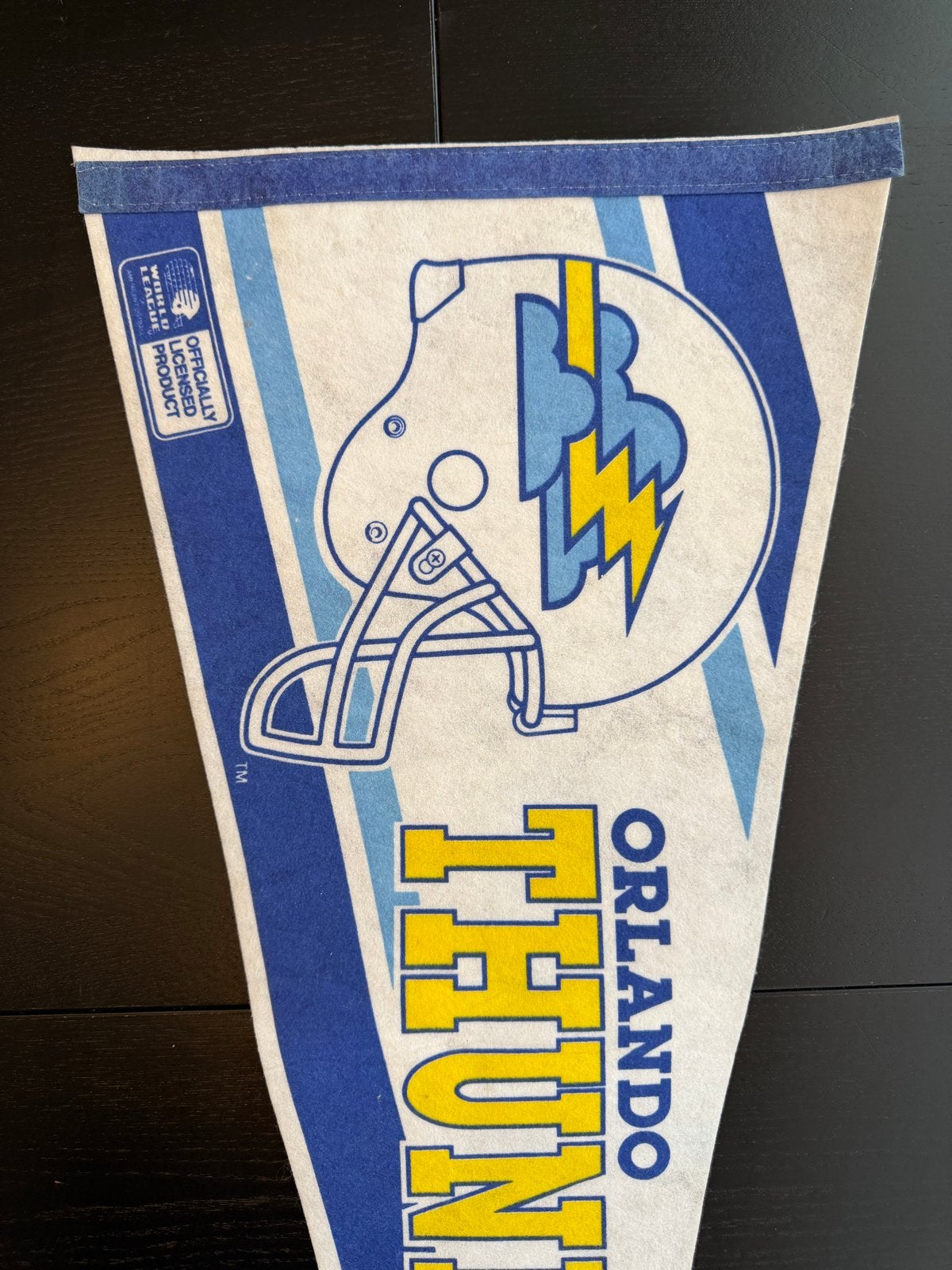 Orlando Thunder Pennant WLAF American Football Jaren '90, Ophalen of Verzenden, Gebruikt, Overige sporten, Vaantje of Sjaal