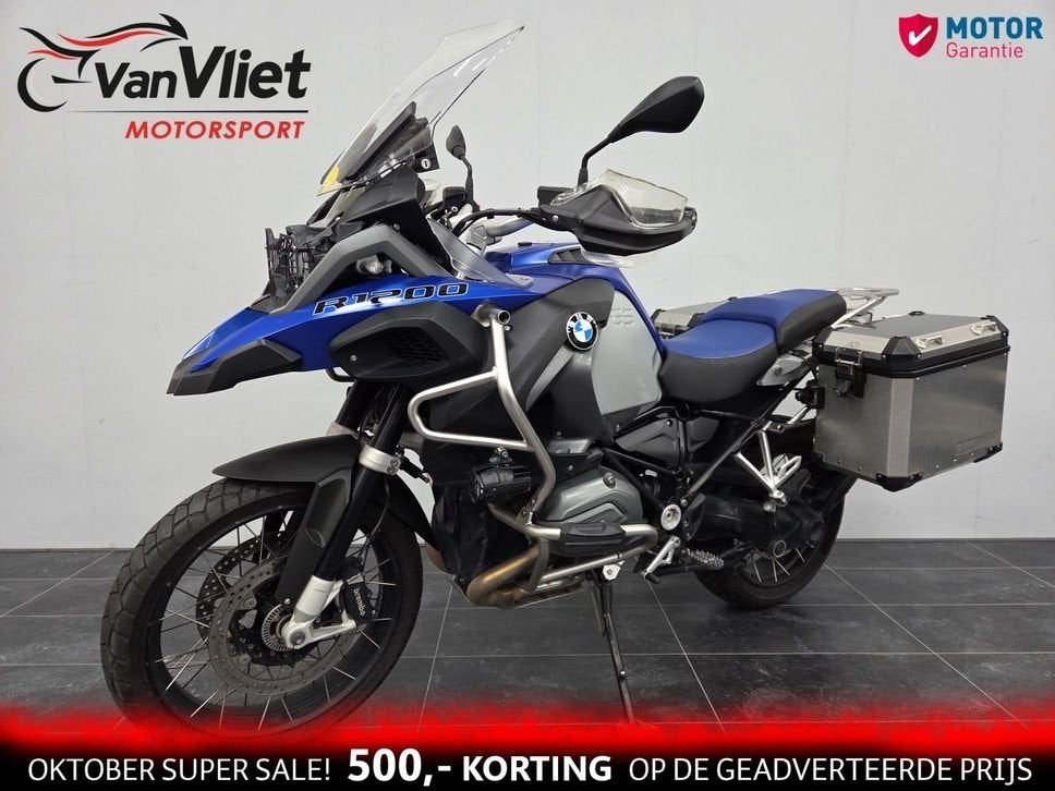 Nieuw Binnen Bmw R1200GS Adventure Mat Blauw  2015 R 1200 GS, Motoren, 2 cilinders, Motorrijbewijs A, Bedrijf, Onbekend