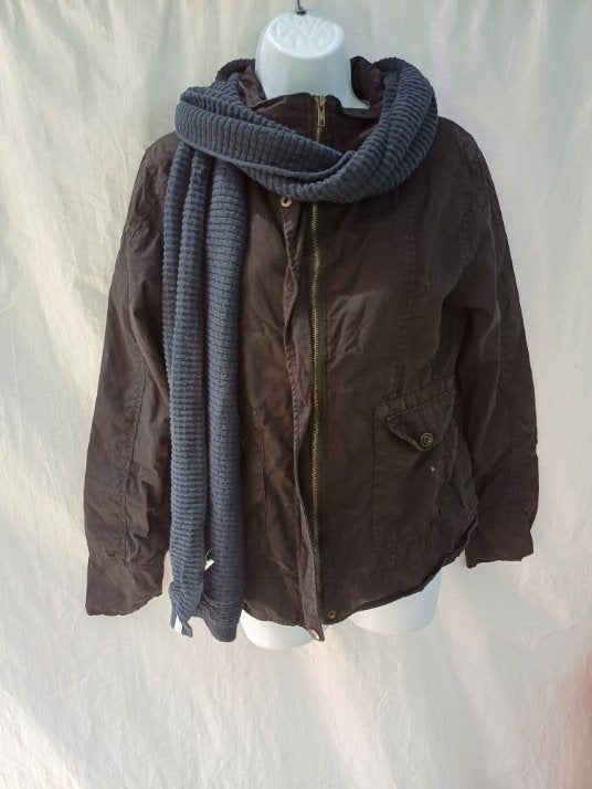 Nette donkerblauwe heren sjaal 30x215 cm merk Selected Homme, ., Overige maten, Ophalen of Verzenden, Zo goed als nieuw