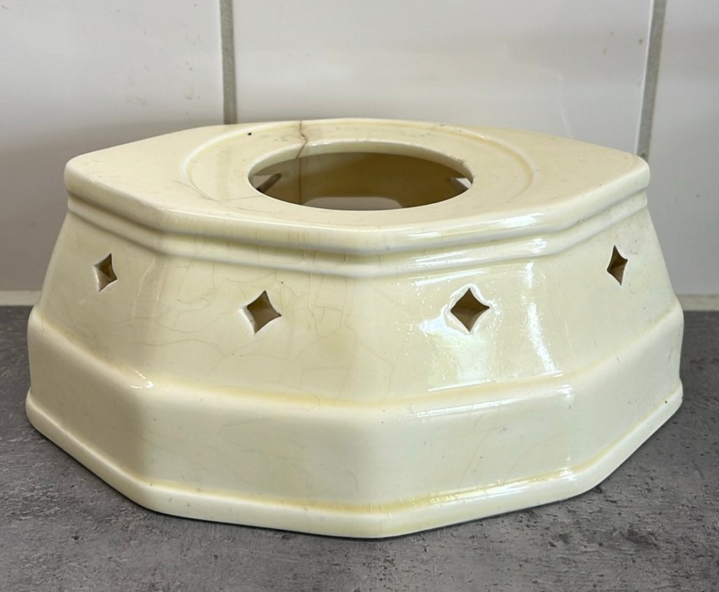 Vintage Crème Keramische Theelicht Warmer, Ophalen of Verzenden