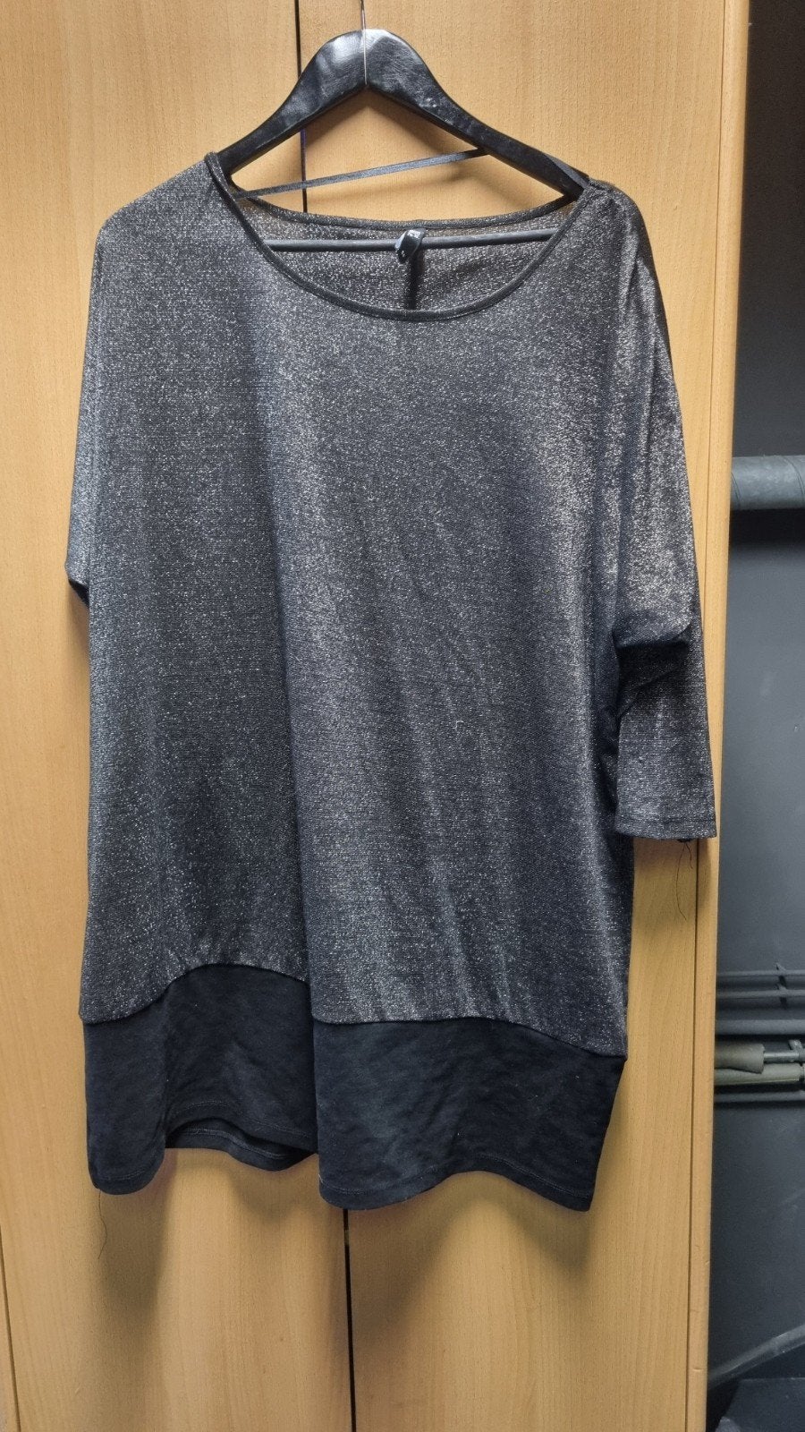Glitter Tuniek Maat 54 Maxi Blue - Feestdagen, Overige kleuren, Blouse of Tuniek, Ophalen of Verzenden, Gedragen
