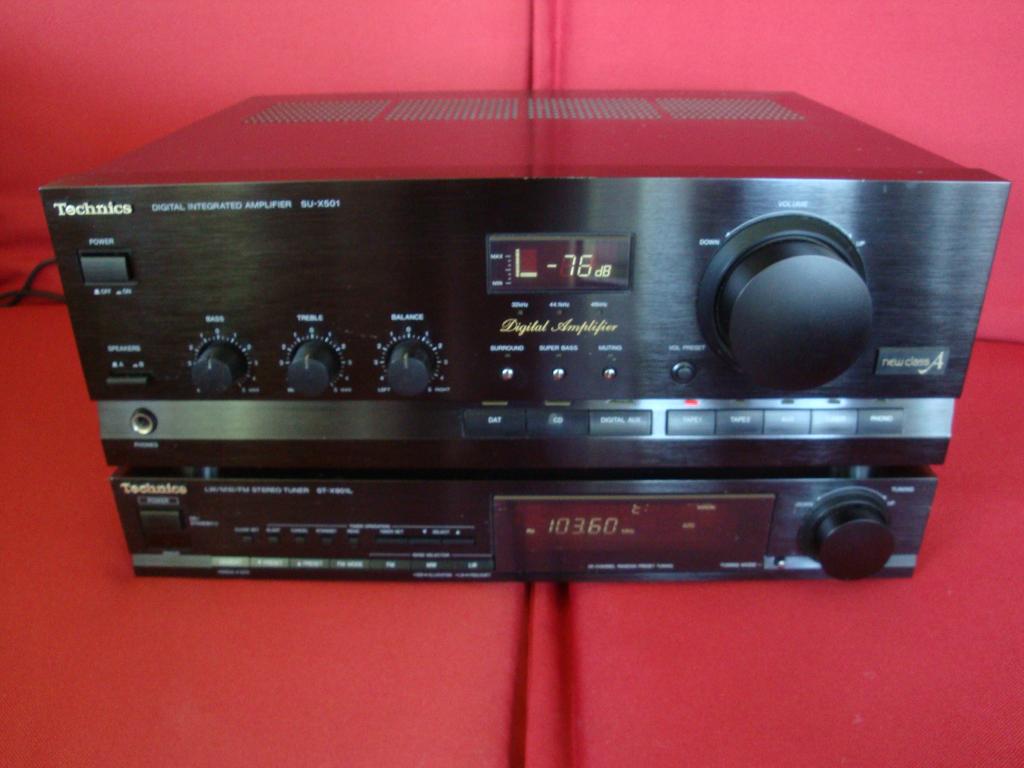Technics SU-X501 versterker en ST-X901L tuner, 60 tot 120 watt, Niet werkend, Stereo, Ophalen