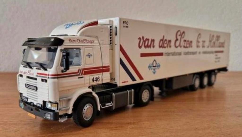 WSI Van den Elzen Boxtel Scania 3 met koeloplegger, Ophalen of Verzenden, Nieuw, Bus of Vrachtwagen, Wsi