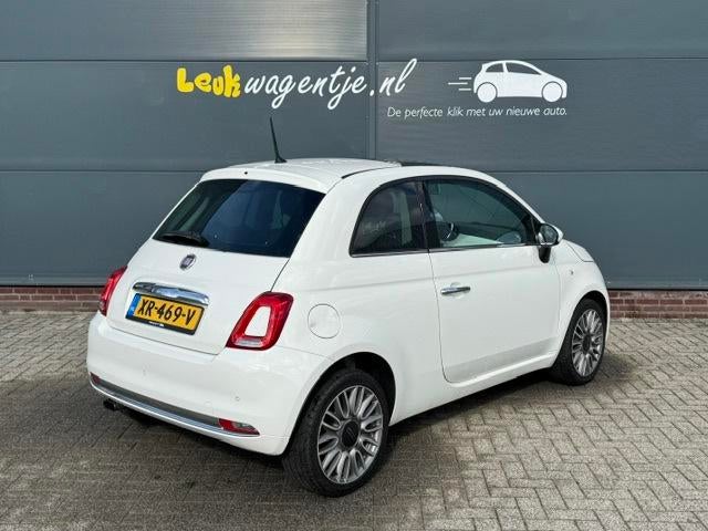 Fiat 500 0.9 Turbo Lounge *cruise *pano *airco *p-sensor, Voorwielaandrijving, 86 pk, Gebruikt, Leder en Stof