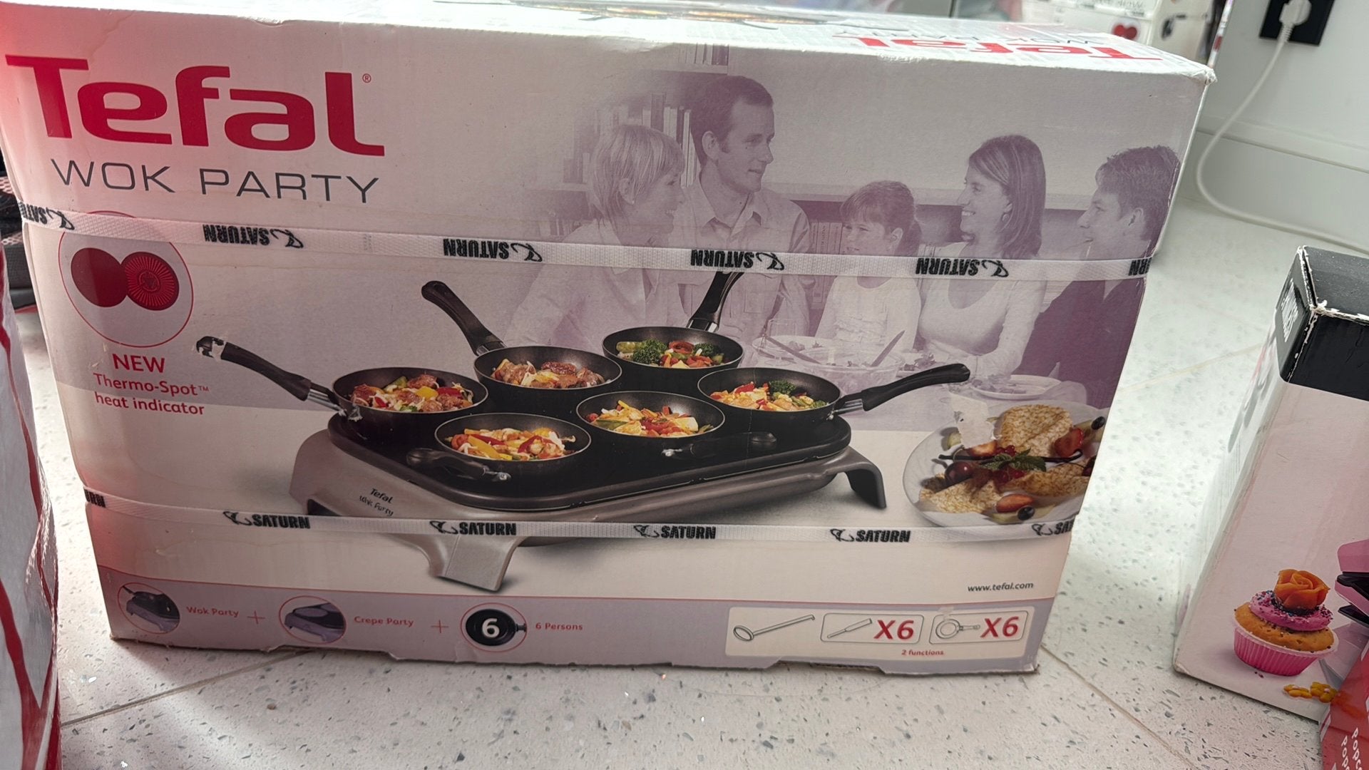 Tefal wok party, Ophalen, Nieuw, 4 t/m 7 personen